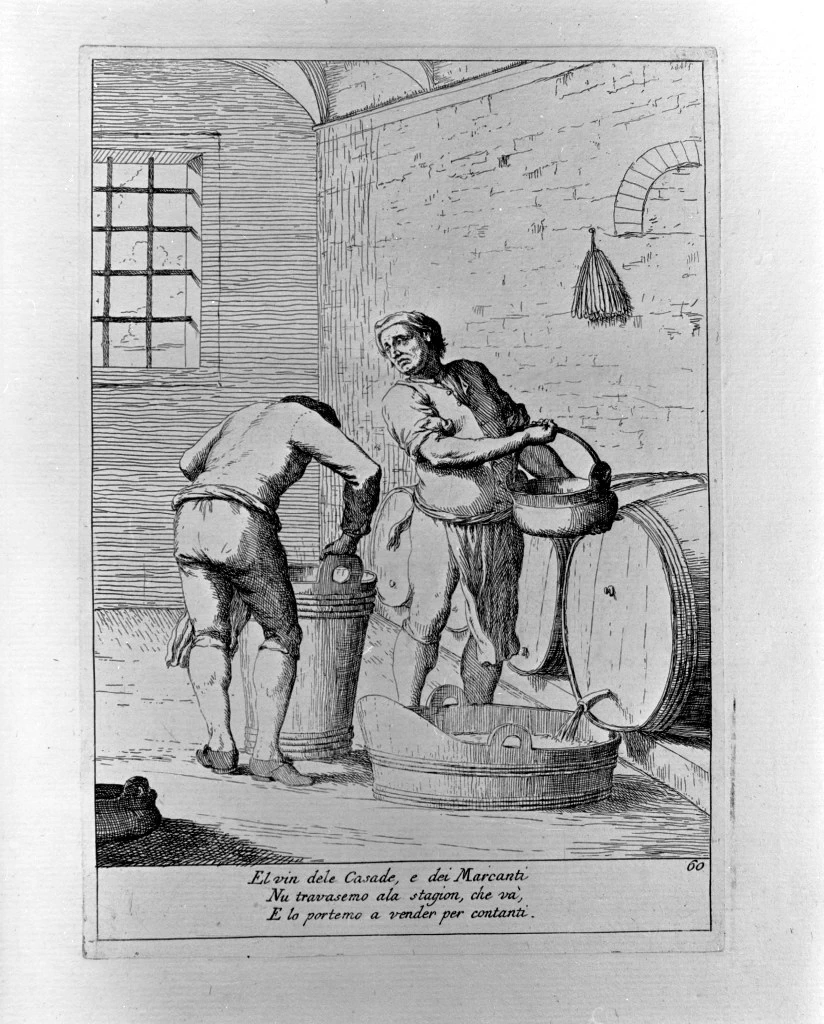 Gaetano Zompini - 162, venditori di vino, Gallerie dell'Accademia, Venezia, attribuito